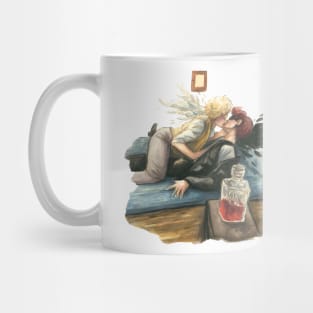 Good Omens 2 watercolour kiss Mug